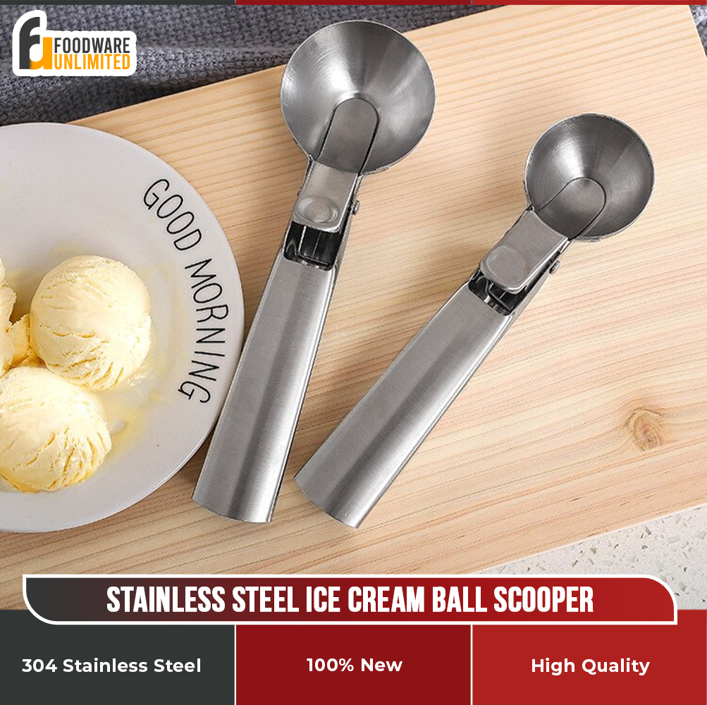 Ice Cream Scoop, 304 Stainless Steel Ice Cream Ball Scoop with