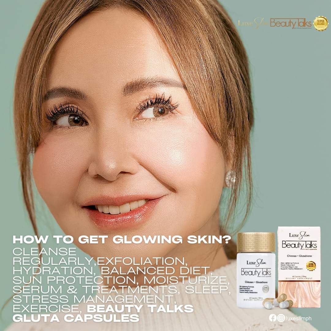 Luxe Skin Beauty Talks Glutathione Capsules 700mg (60 capsules) | Luxe Slim  Glutathione Capsules