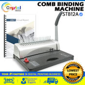 Officom STB12A Comb Binding Machine - A4, 21 Hole Capacity