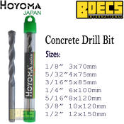 Masonry / Concrete Drill Bit Heavy Duty 1pc Hoyoma Japan