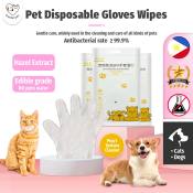 Pet Glove Wipes for Dogs and Cats, Tear Stain Remover