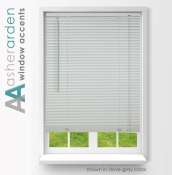 Venetian Window Blinds Light Gray Width 23In x Height 64In