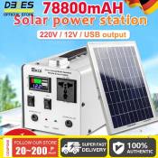 Portable Solar Generator with Big Capacity for Emergency Power Supply