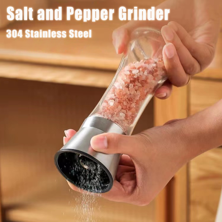 Premium Stainless Steel Salt and Pepper Grinder by 