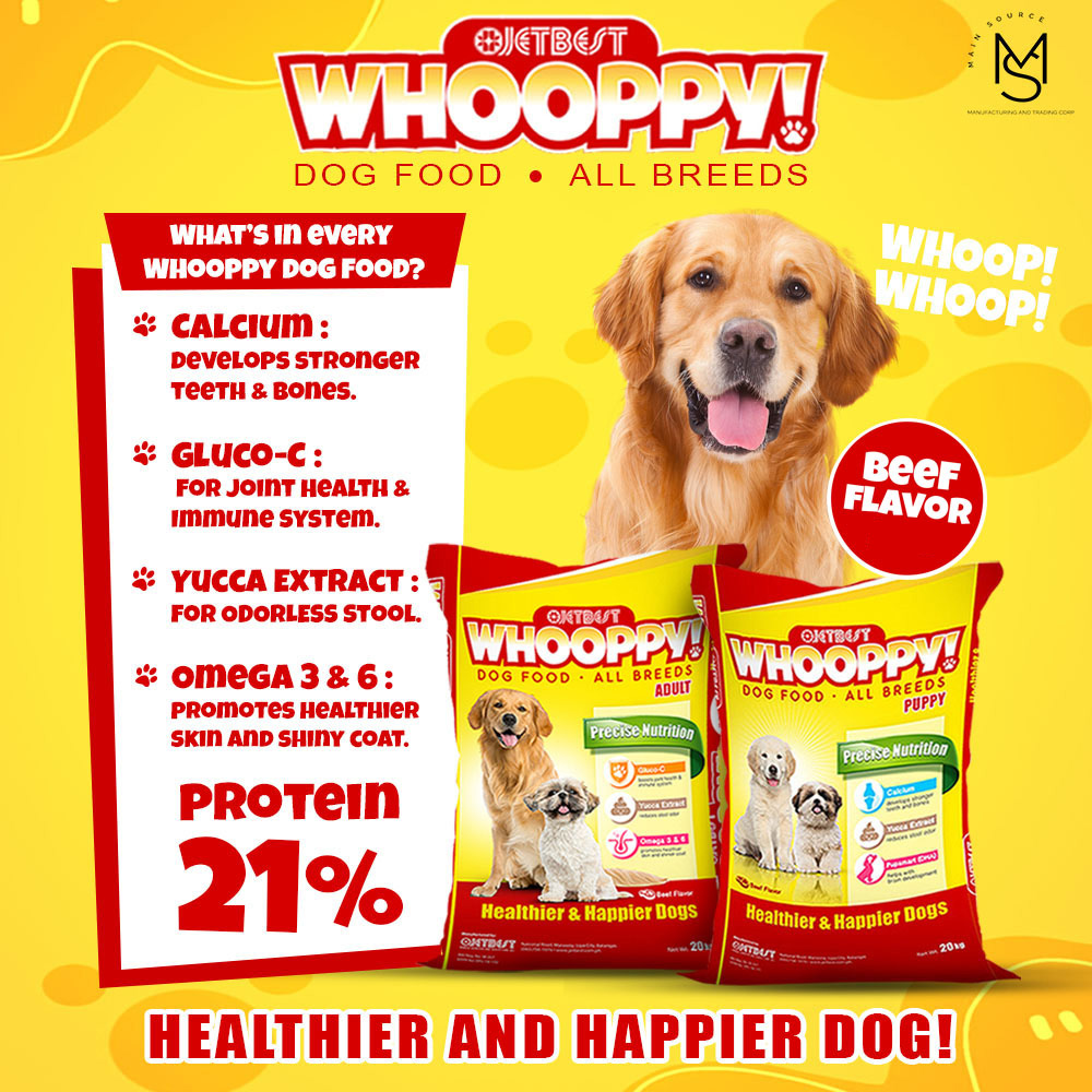 Whooppy Puppy and Adult Dog Dry Food For All Breeds