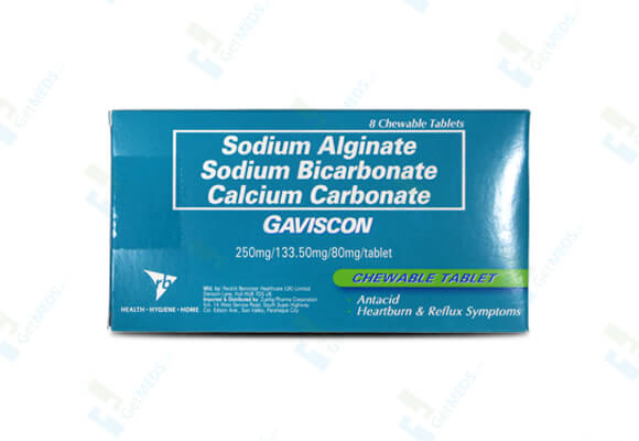 SODIUM ALGINATE+SODIUM BICARBONATE+CALCIUM CARBONATE A87.5 MG
