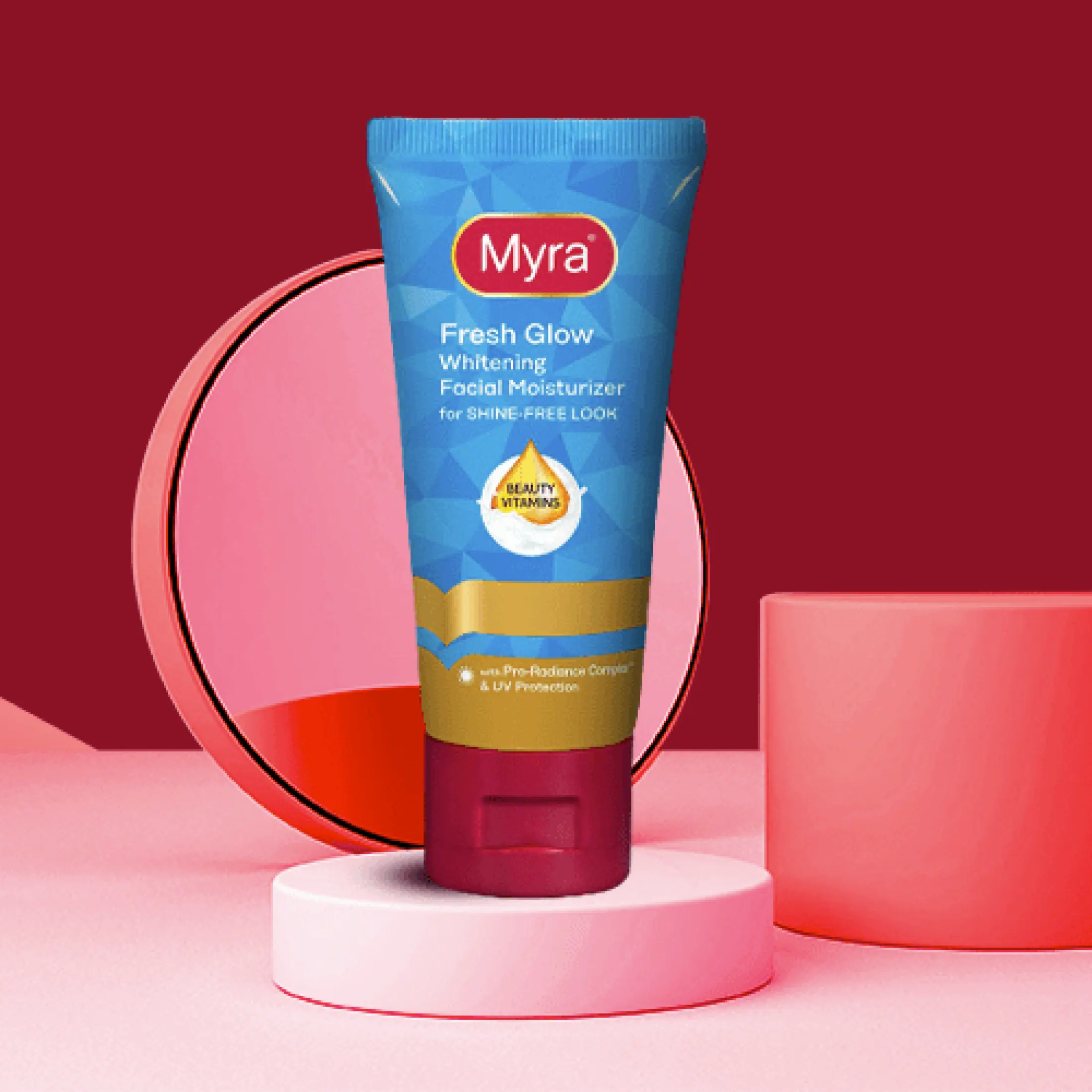 myra fresh glow whitening facial wash