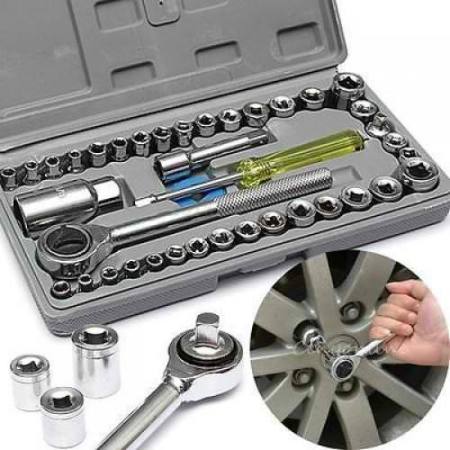 CT MALL 40 Pcs Socket Wrench Set