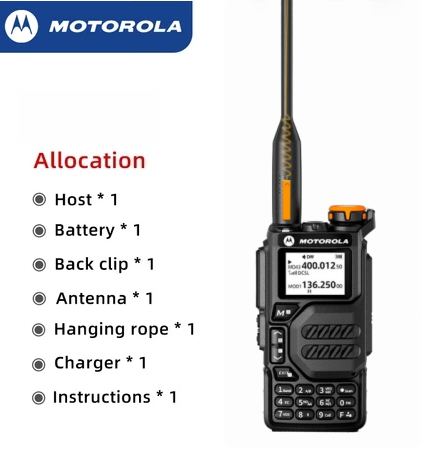 Motorola X8 Walkie Talkie Long Range 20W High-Power 10000mAh 200 Channels IP54 20KM Long Range Talkie - Image 2