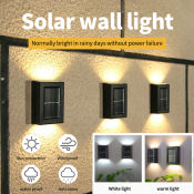 Remax Solar Outdoor Wall Lights - Waterproof and Automatic