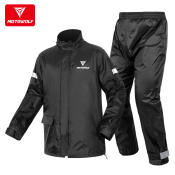 Motowolf Waterproof Motorcycle Rain Coat and Pants Set