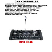 DMX-384B Professional 384 Channel DMX Controller with Gooseneck