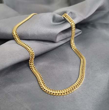 SEDUSA 18k Gold Chain Necklace, Unisex, 20 inches