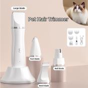 4in1 USB Rechargeable Pet Hair Trimmer & Nail Grinder