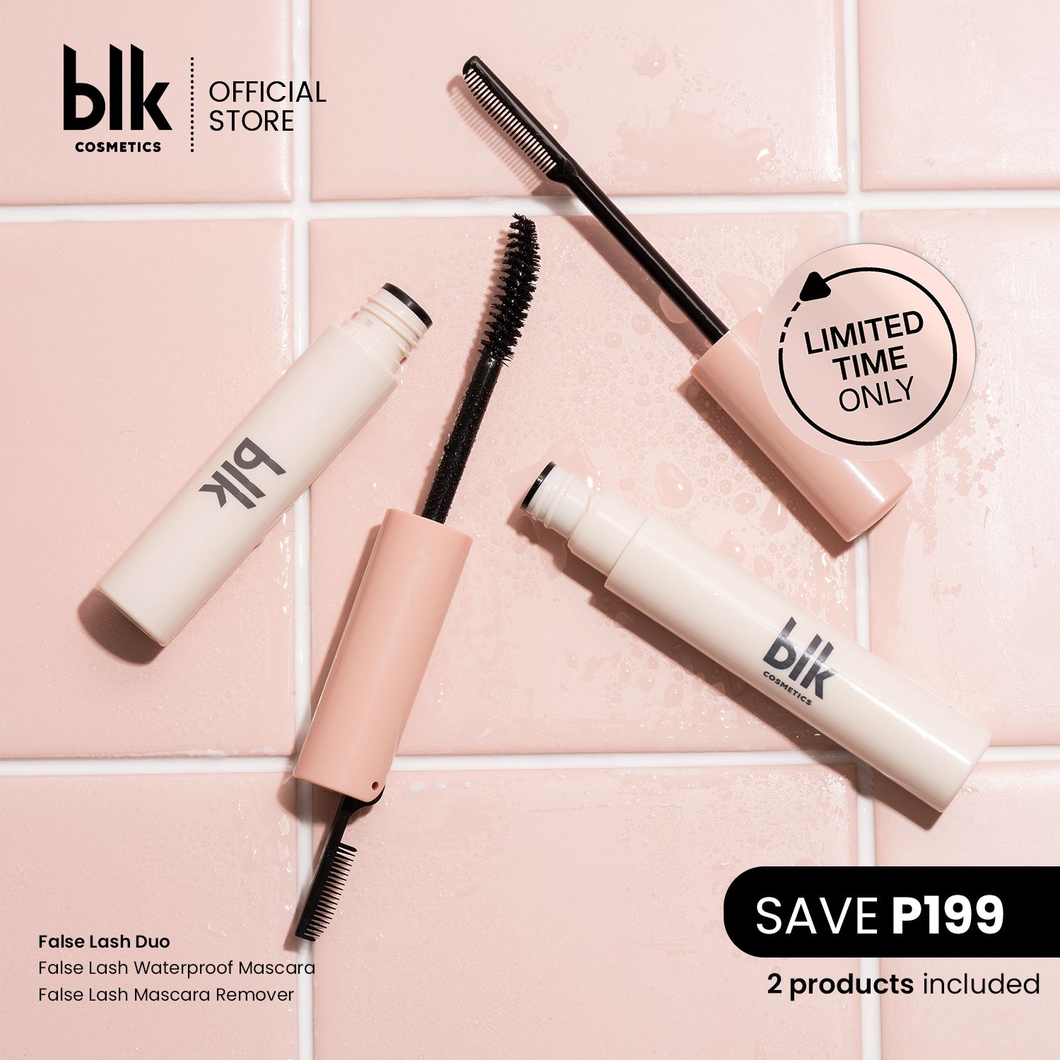 Discount on BLK Cosmetics  shoes - SKU: blk cosmetics daydream false lash duo (Mascara + Mascara Remover)