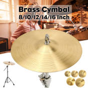 Golden Brass Cymbals for Drum Set - Various Sizes Available