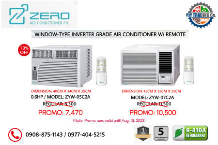 Zero Window-Type Inverter Grade Air conditioner with remote