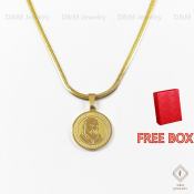 18k Golden Stainless Steel Padre PIO necklace for men/women