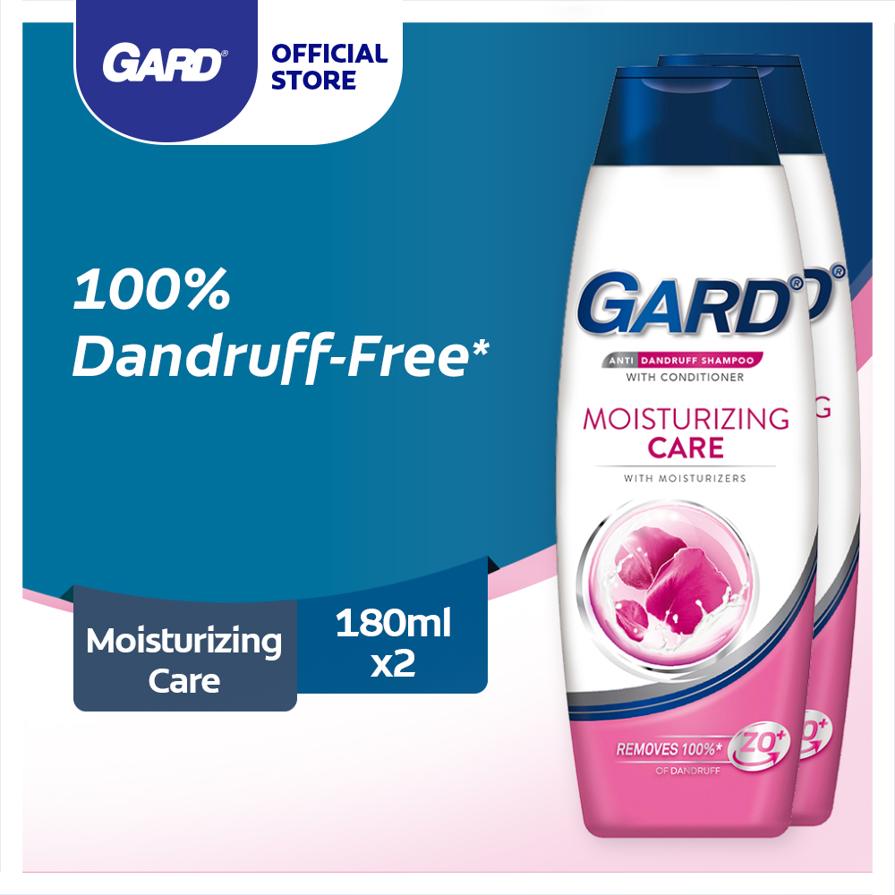 Lazada Philippines - GARD Anti-dandruff Moisturizing Care Shampoo 180mL, Pack of 2