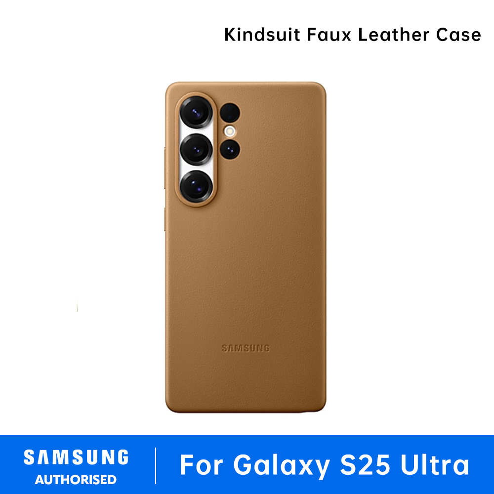 Original Samsung Galaxy S25 Ultra Kindsuit Faux Leather Case High Quality Soft Leather Case For Samsung Galaxy S25 Ultra Protector Shell & Box - Image 2