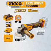 INGCO Cordless Angle Grinder for Cutting & Polish