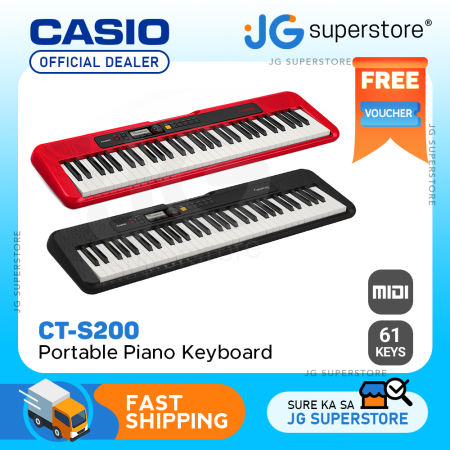 Casio CT-S200 Portable Piano Keyboard with USB-MIDI Connectivity