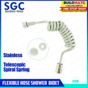 SGC Stainless Telescopic Spiral Spring Flexible Hose Shower Bidet