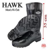 Hawk Men's Waterproof Non-Slip Rain Boots
