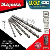 Majesta MT-247111 Masonry Drill Bits Set For Concrete 5PCS