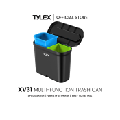 Tylex XV10 Portable Car Trash Can with Door Clip