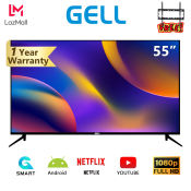 GELL 50" or 55" Smart TV with Android, Ultra-slim Design
