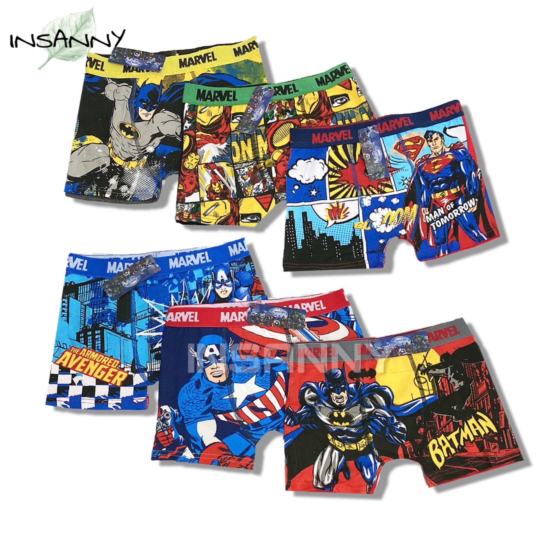 COD boxer/brief underwear for kids 6pcs Boy's Clothing from No Brand |  Lazada PH