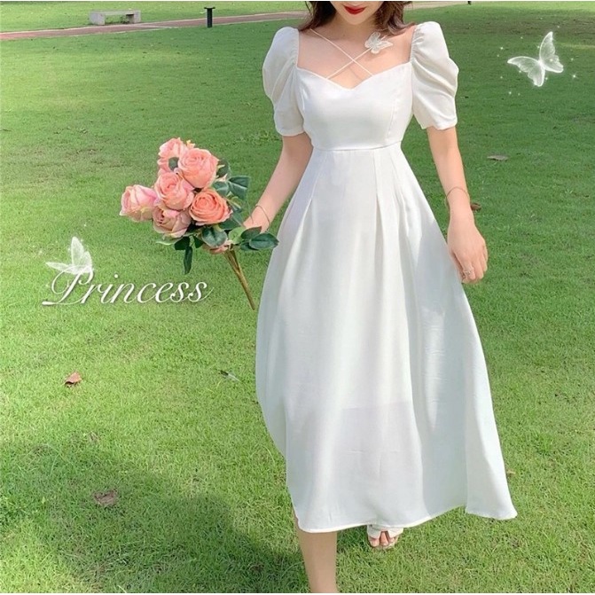 Lazada Sale, woman casual formal dress plus size dress long