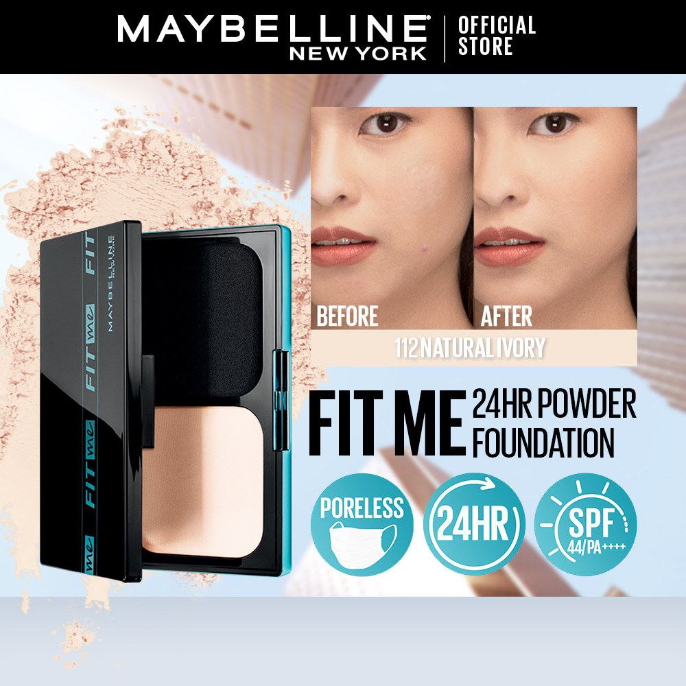 Discount on Maybelline  shoes - SKU:  Fit Me 24hr Powder Foundation - Long Lasting, Waterproof, Poreless, Oil Control, Spf 44 Pa+++