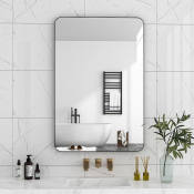 SREE-DPO Rectangular Bathroom Mirror with Thick Aluminum Frame