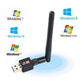 Hi-Speed WiFi Receiver with Antenna - 300Mbps USB 2.0