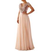 Sequined Chiffon Evening Dress for Women in Multiple Sizes
