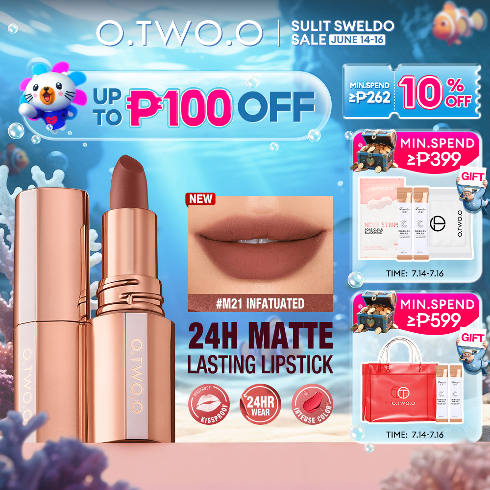 Discount on O.TWO.O  shoes - SKU: O.TWO.O Superstay Lipstick Lip Tint Soft Matte Nude Shock Long lasting Waterproof 24HR High Impact 1
