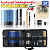 35PCS Sketch Art Set with Graphite Pencils and Accessories