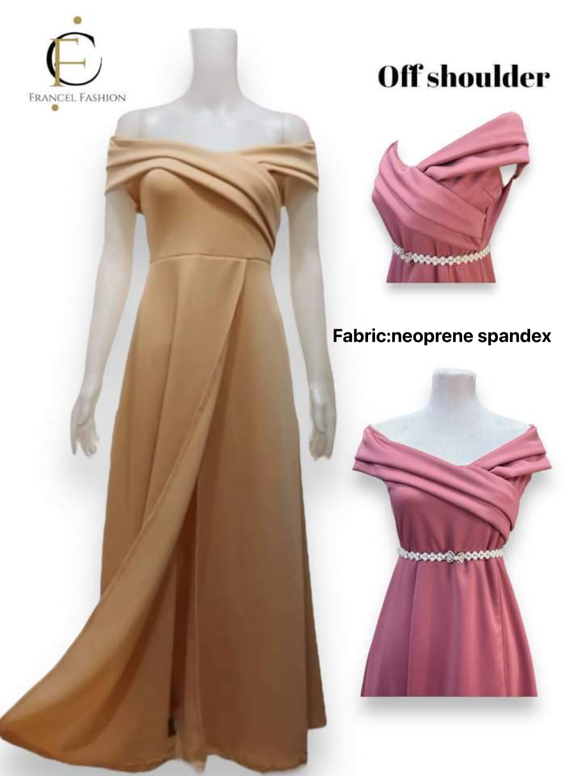 green emerald velvet dress Lace-Up Long Beaded Prom Dress with Side Slit Neon Pink / 14