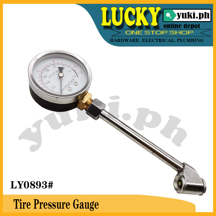 takestop® Pressure Gauge Tyre Pressure Gauge with Digital Display Air Measurement Adjustment for Car SUV Motorcycle 