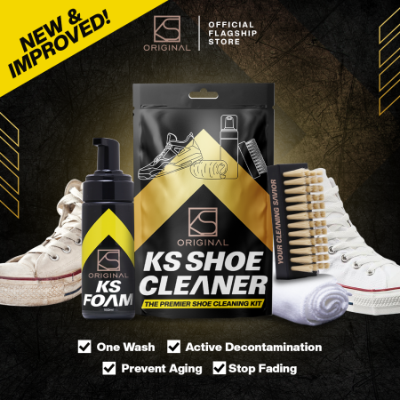 KS Foam Sneakers Dry Cleaning Kit with Sneaker Brush