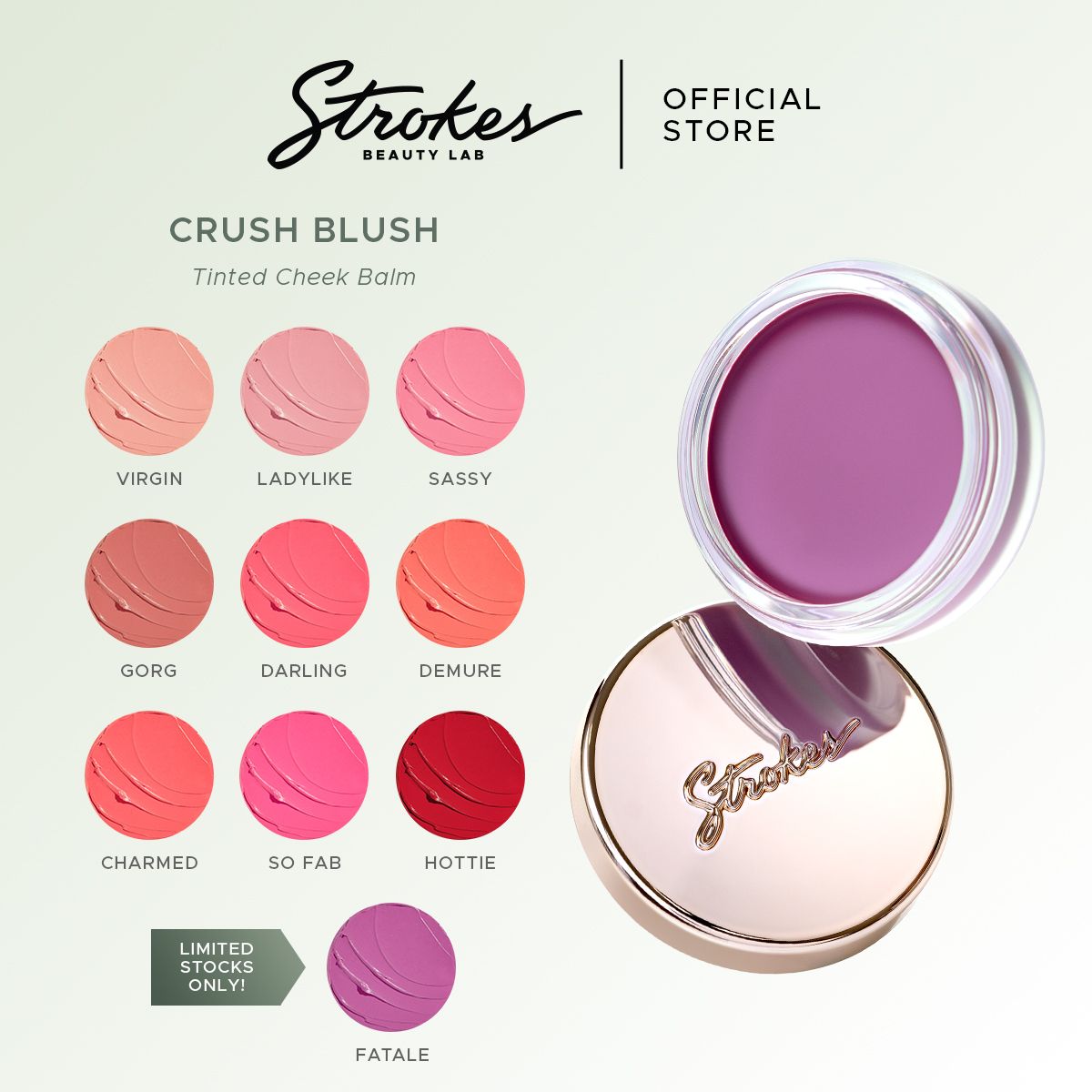 Discount on Strokes Beauty Lab  shoes - SKU: Strokes Crush Blush [ Tinted Cheek Balm ]