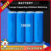 Rechargeable 3.7V 18650 Li-ion Battery - 1/2/4 Pack Options