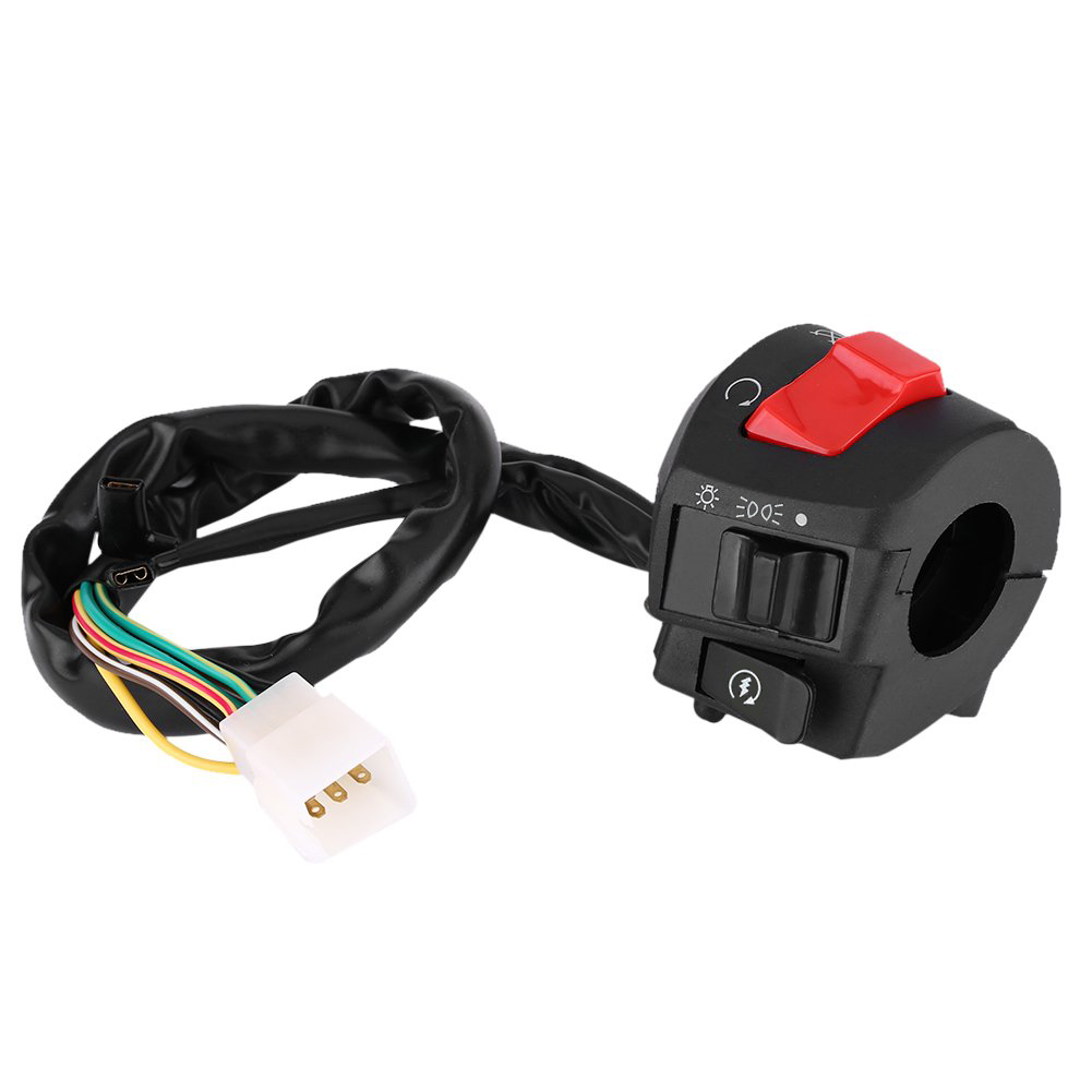 Motorcycle Switch Universal Handlebar Switch Light On/Off Indicator Control PVC+ABS Weather proof - Image 4