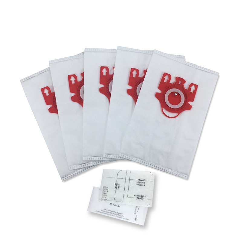 6 Pcs Replacement Compatible Airclean 3d Efficiency Dust Bag For Miele