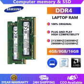 Samsung DDR4 Laptop RAM, Various Sizes and Speeds, 260Pin