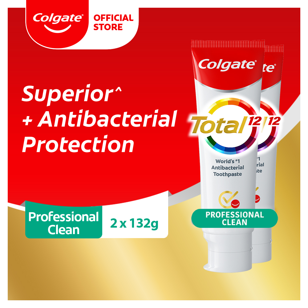 Lazada Philippines - Colgate Total Professional Clean Toothpaste 132g Twin Pack