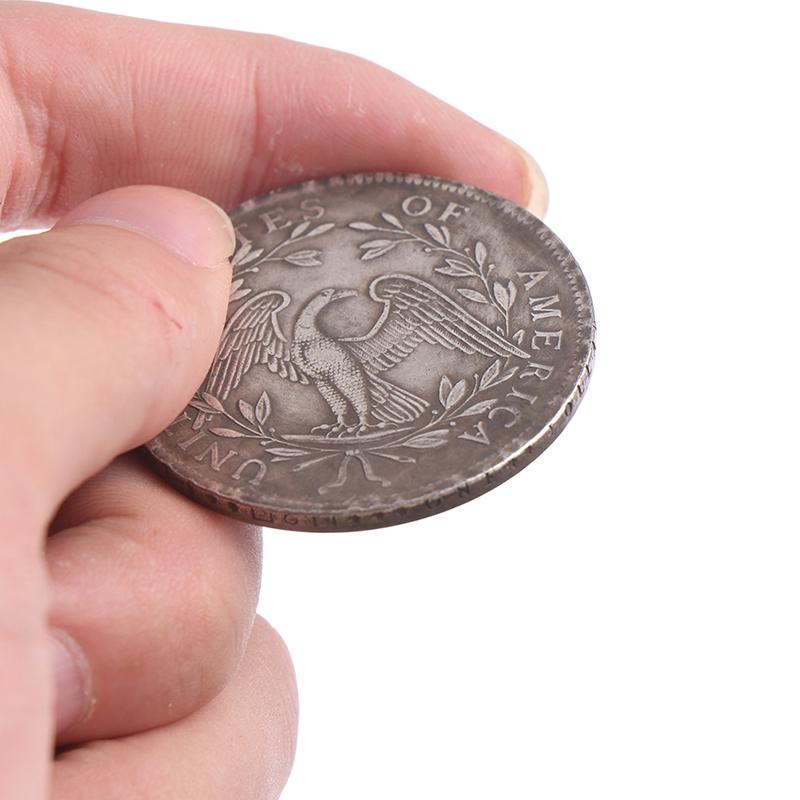 Worecoins 1794 Flowing Hair Brass With Silver Plated Dollar Letter