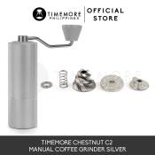 TIMEMORE Chestnut C2 Silver Manual Coffee Bean Grinder
